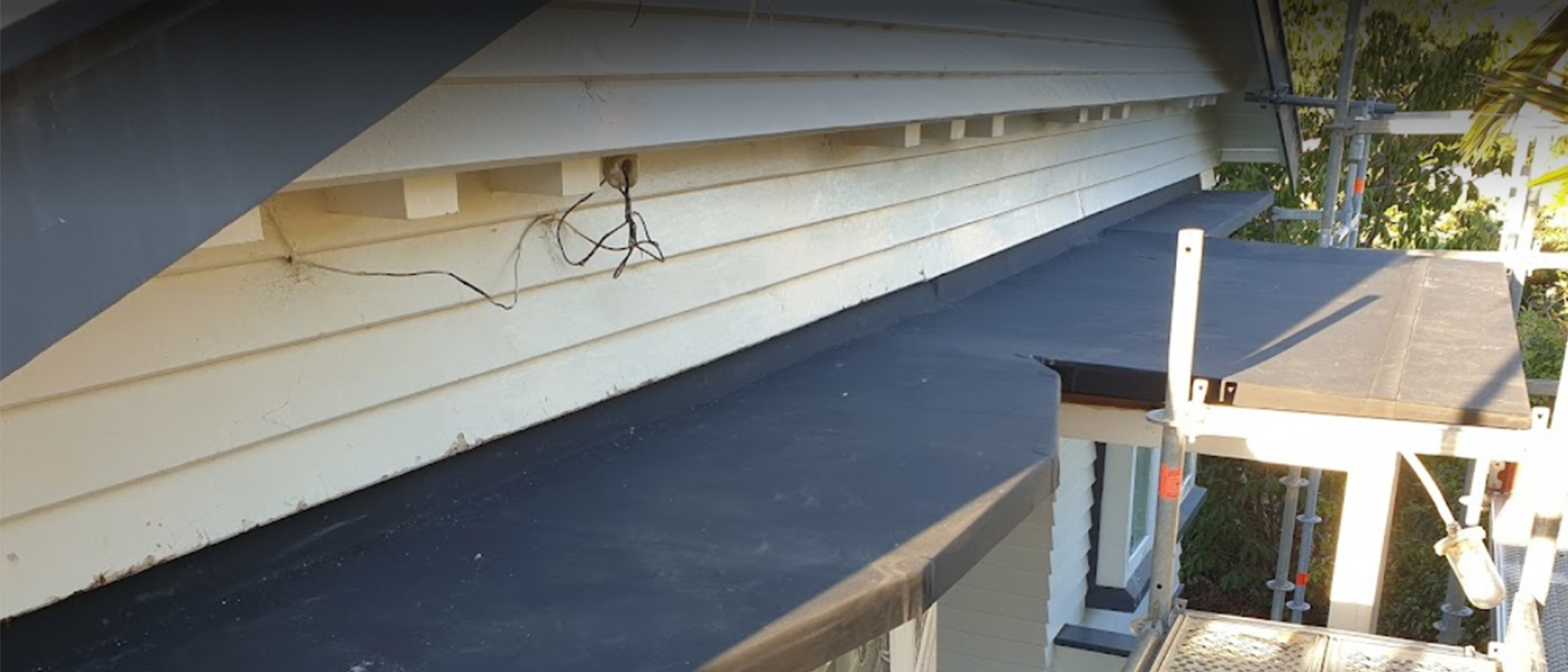 Close up shot roof exterior