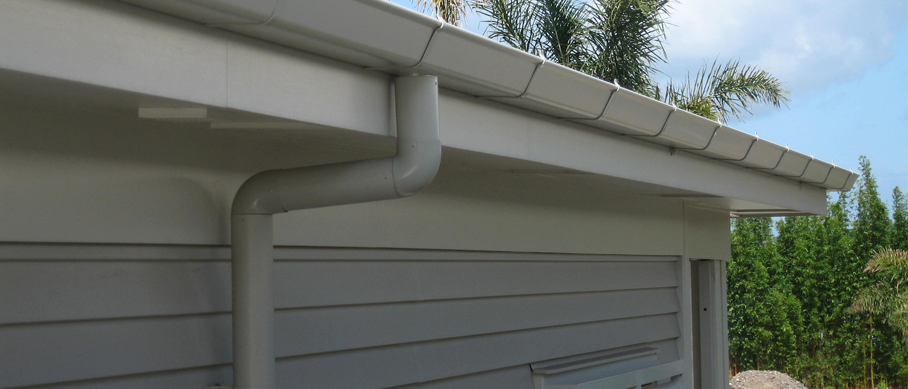 Eye level shot of spouting